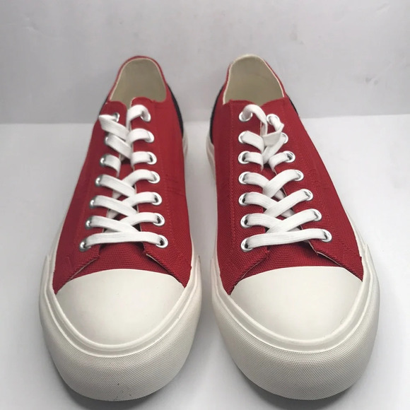 NWOT Article No. 1007 Red Canvas Sneakers - Picture 1 of 11